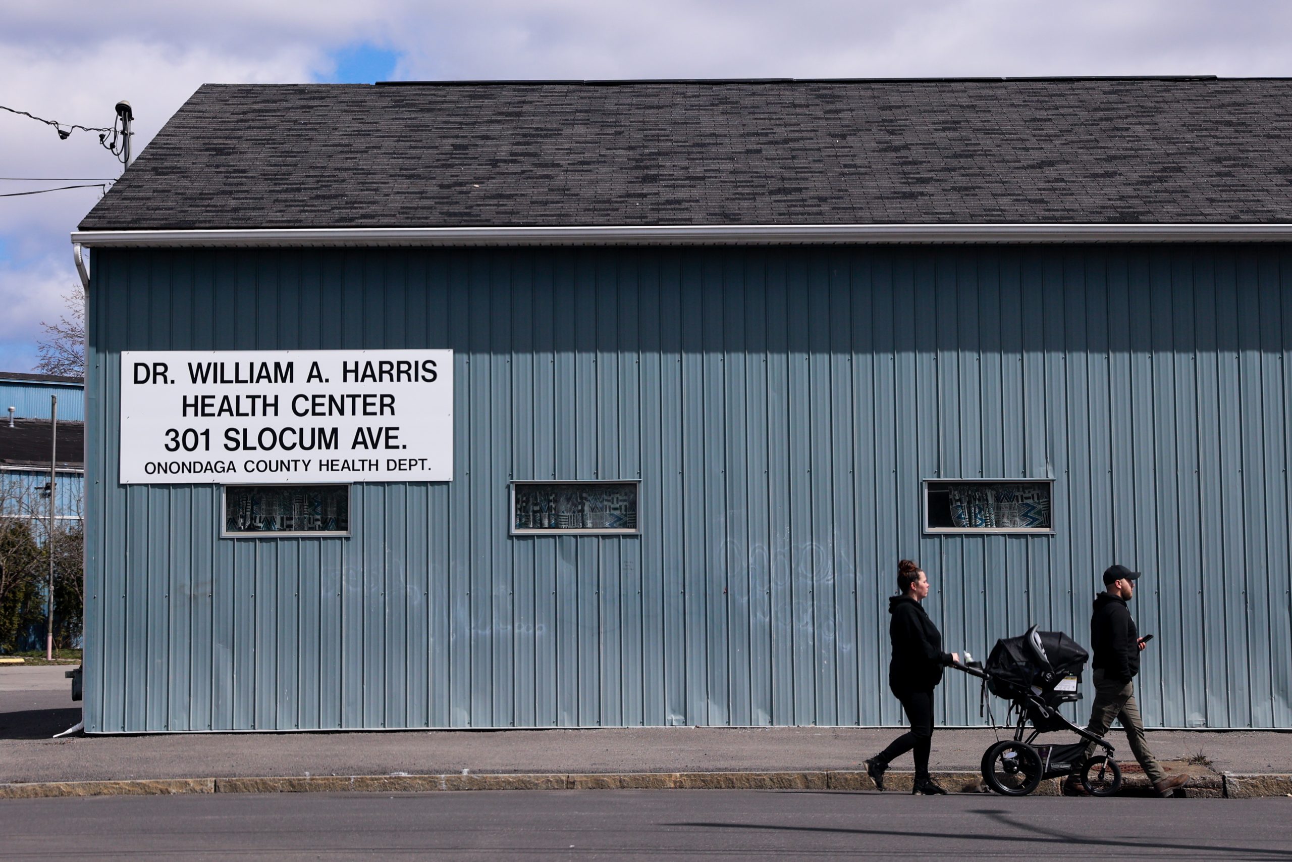 The shuttered location of the Dr. William A. Harris Health Center on Slocum Avenue in Syracuse, New York